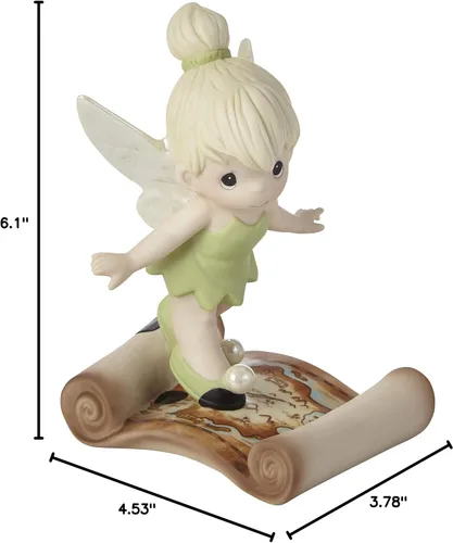 Vista 7 de Precious Moments 202035 Disney Tinker Bell Faith, Trust and Pixie Dust Bisque Figura de porcelana
