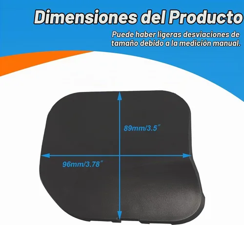 Vista 6 de Cubierta de gancho de remolque para parachoques delantero Compatible con Nissan X-Trail T32 Rogue 2014 2015 2016 Tapa de ojo de remolque 622A0-4CL0A