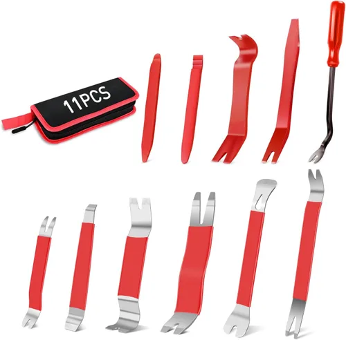 Vista 17 de GOOACC Kit de 5 piezas de herramientas de extracción de molduras de nylon para automóviles, kit de herramientas de extracción sin rayar para panel
