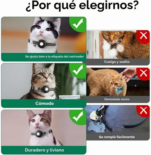 Vista 8 de Rastreador GPS para gatos, mini rastreador de gatos, rastreador de mascotas, sin tarifa mensual, compatible con Apple Find My(solo iOS)