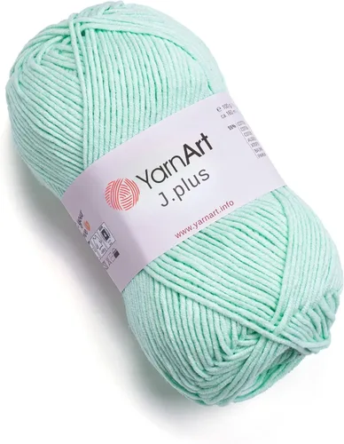 Vista 46 de YarnArt Jeans Plus - Hilo de mezcla de algodón suave, 100g (3.5 onzas), 160m (174 yardas), 55% algodón, 45% acrílico, grosor medio #4, ideal