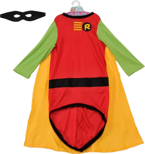 Vista 5 de Disfraz Rubies Costume Company de Robin de DC Comics para perro grande, 2x, Rojo