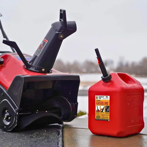 Vista 9 de Midwest Can Company 5610 - Recipiente de combustible para latas de gasolina de 5 galones con boquilla (paquete de 2)