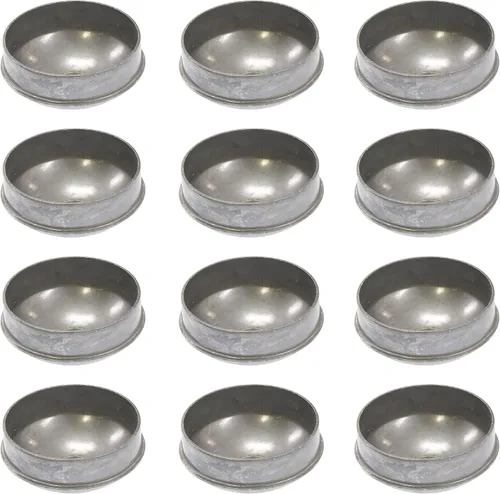 Vista 2 de Valla de eslabones de cadena de 3 pulgadas (2 7/8 pulgadas de diámetro) redonda cúpula externa Tapas de aluminio fundido a presión Tapas