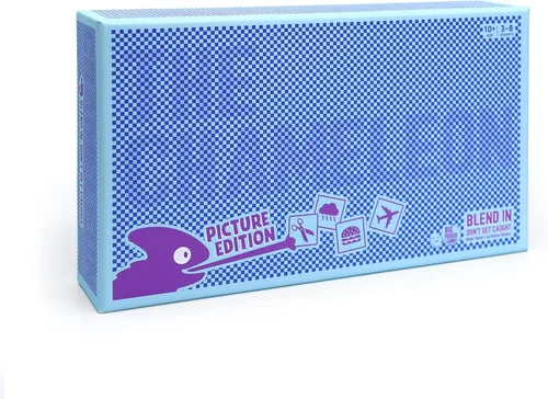 Vista 8 de Big Potato The Chameleon Travel: El galardonado juego de mesa Spot-The-Impostor en una lata apta para viajes con 20 nuevos temas