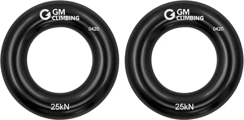 Vista 14 de GM CLIMBING Rappel Ring 25kN para escalada en roca Arborist Rescue Slackline Hammock