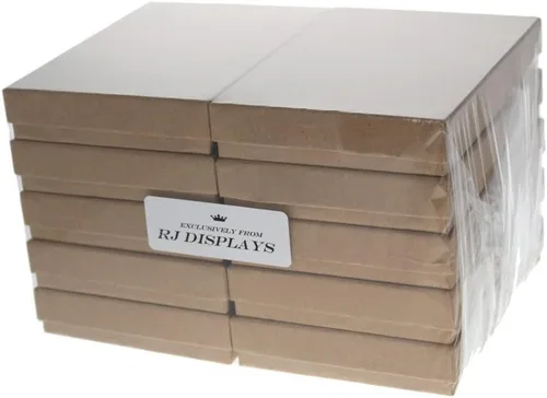Vista 3 de 10unidades algodón relleno Color Kraft Cajas de regalo de joyas y Retail 5.25x 3.75x 1inch