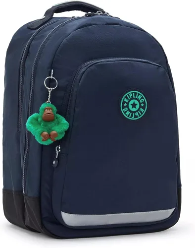 Vista 4 de Kipling Mochila para portátil Class Room de 17", Azul Verde Bl, Moderno minimalista clásico compacto