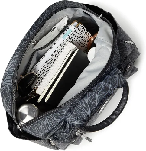 Vista 31 de Baggallini Mochila todo el día para mujer con pulsera de teléfono RFID, Negro, talla única