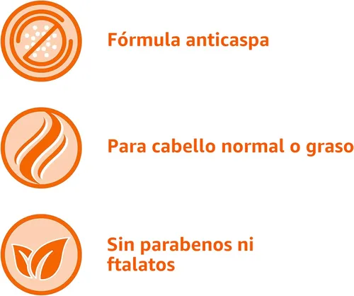 Vista 5 de Amazon Basics Champú anticaspa para el cuero cabelludo con picazón, alivio del cuero cabelludo seco, control de escamas, pH equilibrado, sin