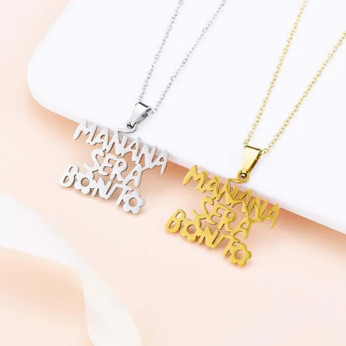 Vista 4 de Catuni Karol G Necklace Manana Sera Bonito Merch Bichota Karol G Jewelry Accessories for Women Girl