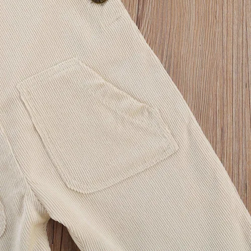 Vista 6 de Overol con peto para niños pequeños, pantalones con tirantes sólidos, pantalones con tirantes delgados, pantalones con tirantes delgados, overol