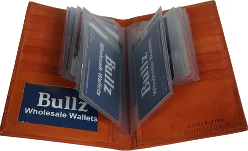 Vista 7 de Juego de 2 carteras largas de vinilo de plástico resistente para billetera larga para mujer, 12 páginas, Gris