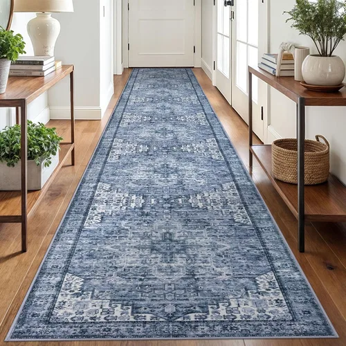 Vista 108 de SIILOOM Alfombra lavable de 2 x 3 pies, alfombra suave color taupe ceniza para entrada, tapete antideslizante para puerta de interior, tapete
