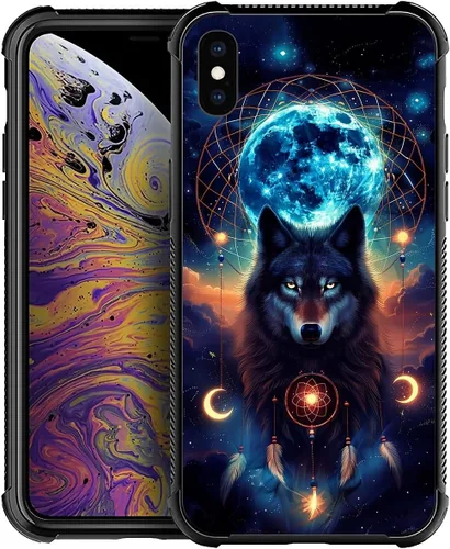 Vista 145 de Funda compatible con iPhone XR, diseño de elefantes africanos para niñas, diseño de patrón a prueba de golpes, antiarañazos, carcasa trasera