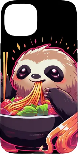 Vista 9 de Sloth Eating Ramen Japanese Noodles Soup Kawaii Case for iPhone 17