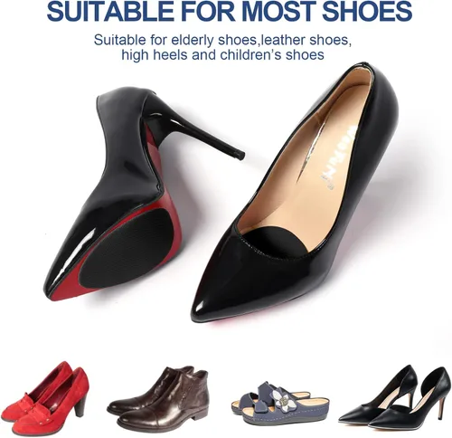 Vista 6 de Ashoesert's Shoe Sole Protector for Heels,Shoe Grips on Bottom of Shoes, Anti Slip Shoe Grips,Non Slip Shoe Pads,Non Slip Pads for Shoes, Shoe