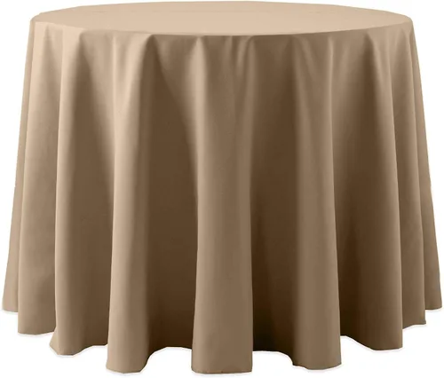 Vista 11 de Ultimate Textile Cotton-Feel - Mantel redondo de 90 pulgadas para comedor, color berenjena, color morado