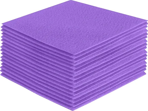 Vista 24 de FabricLA Hojas de fieltro acrílico para manualidades, cuadrados de fieltro precortados suaves de 4 x 4 pulgadas (3.9 in x 3.9 in), utiliza hojas