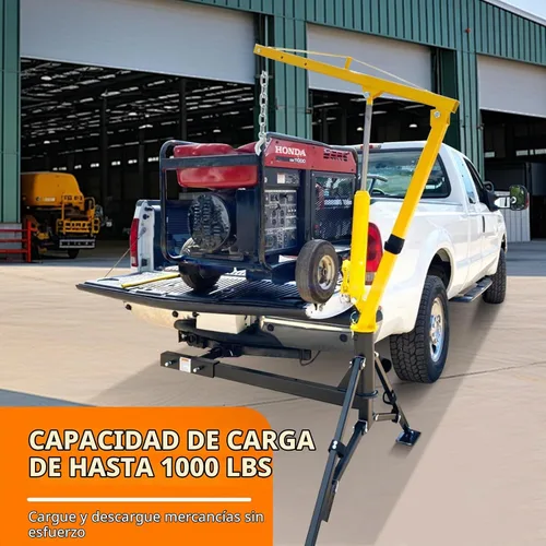 Vista 6 de MaxxHaul 70238 Grúa instalada en el gancho del receptor, 1000lb Capacidad