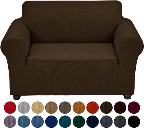 Vista 22 de Joccun Funda Elástica para Silla Sofá, Funda de Sofá de 1 Pieza Tela Jacquard de Spandex con Parte Inferior Elástica, Protector de Muebles Lavable