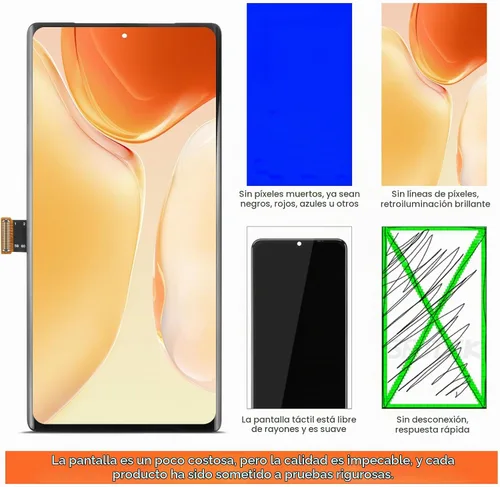 Vista 6 de Pantalla para Google Pixel 6 Pro Reemplazo de pantalla para Pixel 6 Pro Pantalla LCD G8VOU, GLUOG Pantalla táctil Digitalizador Asamblea Piezas