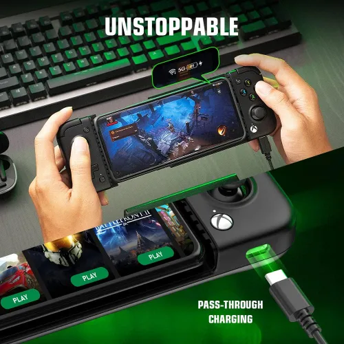 Vista 4 de GameSir X2 Pro-Xbox Mobile Game Controller para Android Tipo-C 3937-7047in controlador de teléfono para xCloud Stadia Luna - 1 mes Xbox Game Pass
