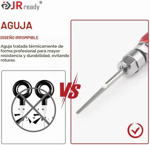 Vista 7 de JRready ST5258 Kit de herramientas extractoras de pines eléctricos con 6 puntas de repuesto para conectores AMP/Metri Pack/TE/JST/Deutsch