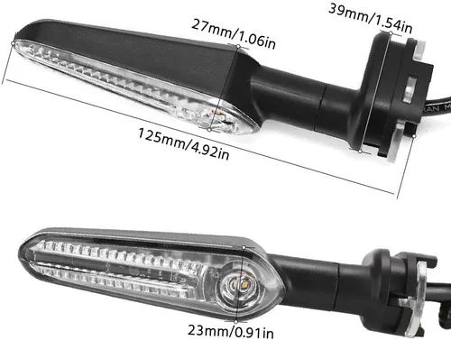 Vista 8 de Luz de señal de giro LED para MT09 MT10 MT07 MT 03 MT25 FZ25 FZ03 FZ6N FZ6S FZ6R FZ8 FZ9 FZ1 FZ10 TENERE 700 XJ6 XSR 125 155 700 900 900 0 YZF R1 R3