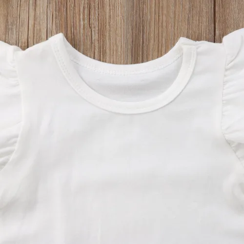 Vista 5 de Mubineo - Camiseta de manga corta para bebé, algodón, diseño liso