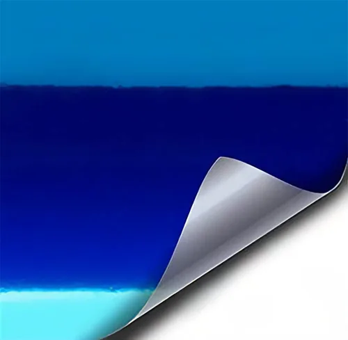 Vista 2 de VViViD Rollo de cinta adhesiva de vinilo cromado de liberación de aire azul (1 pulgada x 20 pies)