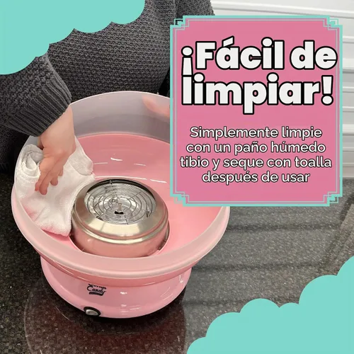 Vista 3 de Cotton Candy Express CC1000-S Máquina de Algodón de Azúcar, con 3 Frascos de 11 oz. de Cereza, Uva, Frambuesa Azul, Naranja, Azúcar Floss de Máquina