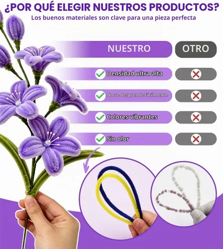 Vista 5 de 1000 piezas de limpiadores de tuberías a granel suministros de artesanía