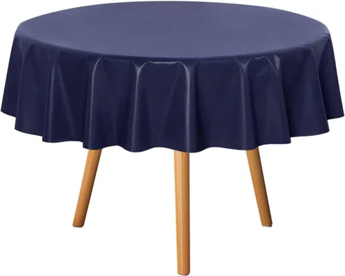 Vista 30 de sancua - Mantel rectangular de PVC 100 % impermeable, 54 x 54 pulgadas, vinilo a prueba de aceite, derrames, fácil de limpiar con un paño, para Beige