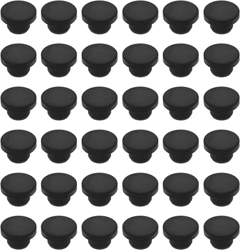 Vista 218 de MECCANIXITY - Tapones de silicona en forma de T (26mm, 1 pulgada de diámetro), color negro