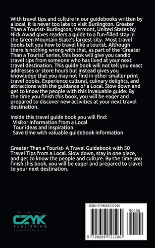 Vista 2 de Greater Than a Tourist- Burlington Vermont USA 50 Travel Tips from a Local (Greater Than a Tourist United States)