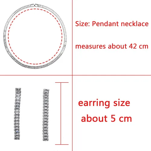 Vista 2 de Collar con colgante de circonita cúbica para niñas y mujeres, collar de letras delicadas para mujeres y niñas, conjunto de joyas para mujeres