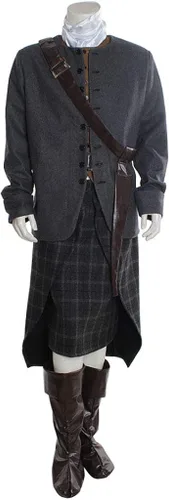 Vista 2 de Fortunehouse Disfraz de Jamie Fraser para hombre de las tierras altas escocesas de Outlander