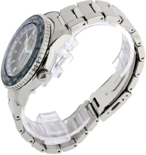 Vista 3 de Seiko 5Hombres del Deporte 24jewels automático azul Dial acero inoxidable wr100m