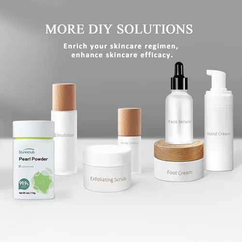 Vista 7 de Polvo de Perlas Orgánico, para Rostro, 4 onzas / 114g 99.9% Pureza, Grado Cosmético, Para Máscara Casera, Crema y Loción, Polvo de Perlas Orgánico