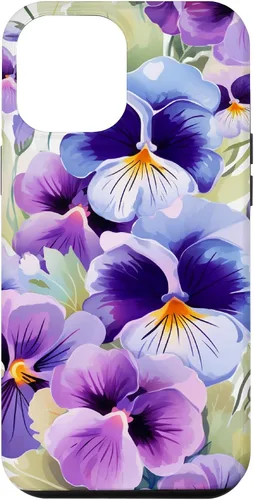 Vista 26 de Pansy Flower Pattern Floral Case for iPhone 17