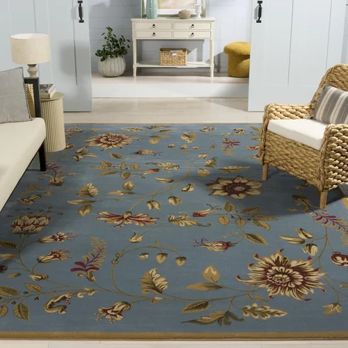 Vista 13 de SAFAVIEH - Alfombra de acento de la colección Lyndhurst, 3'3" x 5'3", color negro y multi, diseño floral tradicional, no desprende pelusa y de fácil