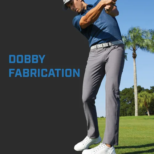 Vista 4 de PGA TOUR - Pantalón de golf para hombre con 5 bolsillos Jaspeado Negro