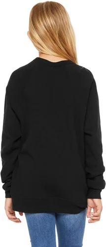 Vista 2 de BELLA + CANVAS - Sudadera juvenil de forro polar de esponja con cuello redondo - 3901Y