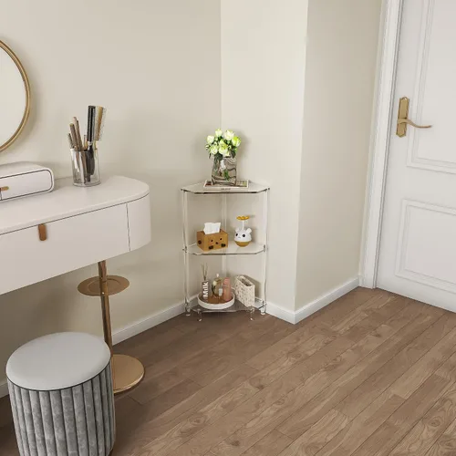 Vista 8 de Eglaf - Mesa auxiliar de esquina de acrílico, mesa auxiliar triangular de 3 niveles Small Clear Side Table for Living Room, Bedroom, Bathroom