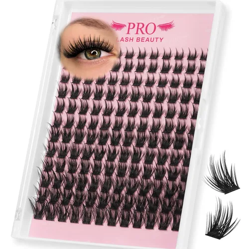 Vista 17 de PROLASHBEAUTY - Pegamento transparente de racimo de pestañas para 7 días de larga duración, pegamento impermeable para pestañas y sellado