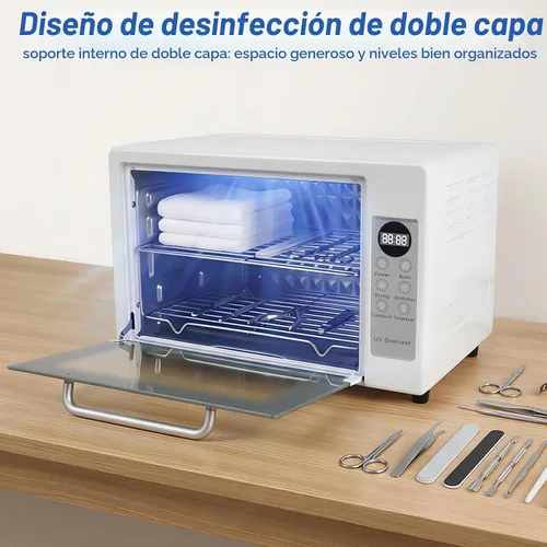 Vista 3 de Máquina de limpieza de herramientas de uñas de gran capacidad 24L