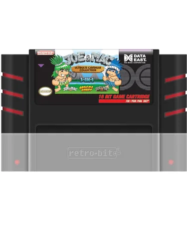 Vista 2 de Retro-Bit Joe & Mac Ultimate Caveman Collection Cartridge - 3 Games in 1 for SNESSuper NES