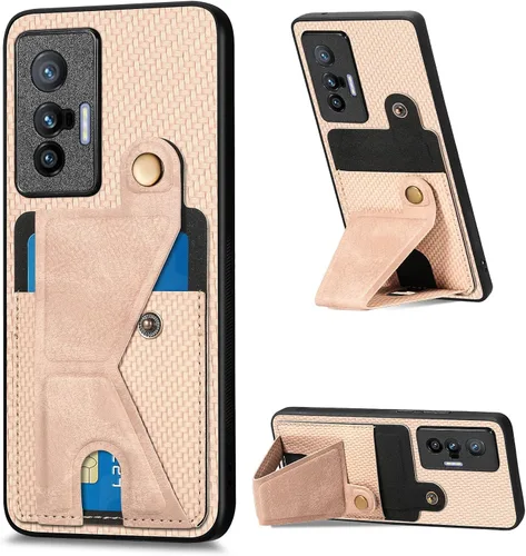 Vista 211 de Funda para Oppo K10x / OnePlus Nord CE 2 Lite 5G Funda para Realme 9 5G / 9 Pro / Q5 / V25 Funda de piel sintética con ranuras para tarjetas