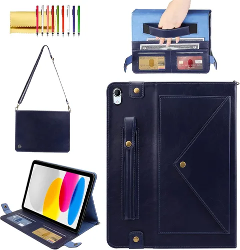 Vista 103 de Funda tipo bolso para iPad mini de 5ª/4ª/3ª/2ª/1ª generación de 7.9 pulgadas, Techcircle funda ligera tipo folio con soporte bandolera con billetera